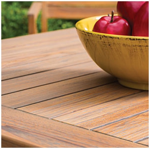 Detail of Outdoor Teak Dining Table